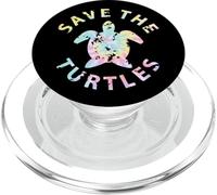 Save The Turtles Tie Dye PopSockets PopGrip para MagSafe