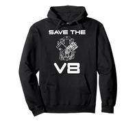 Save The V8 Custom Car Muscle Car Oldtimer Owner Mechanic Sudadera con Capucha