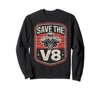 Save The V8 Retro Motor Design para Destornilladores Sudadera