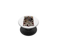 Save These I'm Going Back To Look For My Wife Golfer Humor PopSockets PopGrip Adhesivo