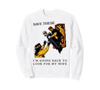Save These I'm Going Back To Look For My Wife Golfer Humor Sudadera