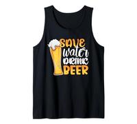Save Water Drink Beer Funny Drinking Team Beer Lover Camiseta sin Mangas
