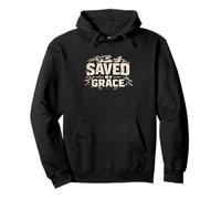 Saved by Grace Christian Cross Efesios 2:8 Diseño de fe Sudadera con Capucha