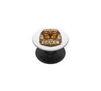 Saved by Grace Cruz Mariposa Cristiano Vintage Boho PopSockets PopGrip Adhesivo