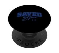 Saved by Grace Efesios 2:8 Cita Cristiana inspiradora PopSockets PopGrip Adhesivo