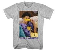 Saved by The Bell American TV High School Teenager Comedy Sitcom Adult T Shirt H GreyXL