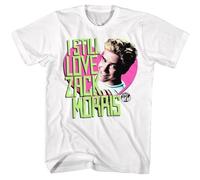 Saved by The Bell I Still Love Zack Morris Men's T Shirt Mark-Paul Gosselaar TopWhiteM