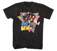 Saved by The Bell Men's T Shirt Birdseye Group Photo Triangles Zack BlackXXL