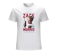 Saved by The Bell Vote Zack Morris For Class President Men's T Shirt Bayside Top Men T-Shirt White M