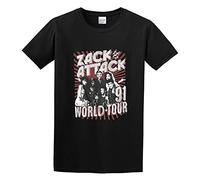Saved by The Bell Zack Attack World Tour 1991 Morris MAX Men Black T-Shirt Print Unisex Cotton tee Shirt XL