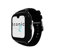 SaveFamily Iconic Plus 2 | Reloj Inteligente Niño con Localizador GPS, Llamada, Vídeo, IA, Botón SOS, Whatsapp, Spotify, Medidor de Temperatura | SIM Incluida - Color Negro