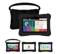 SaveFamily Kids 7" Tablet niños pedagógica - con navegador Infantil, Control Parental y Contenidos, Anti-Bullying, Juegos, Módulo Montessori y Funda Silicona, Marca española - Color Negro