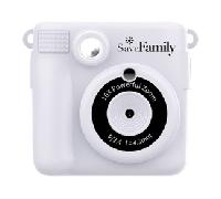 SaveFamily Print. Cámara de fotos infantil instantánea-Digital. Videos, Música, Zoom, Flash y Marcos divertidos. Impresión + 400 Fotos. Papel libre de BPA. Incluye 2 Rollos de Papel de impresión