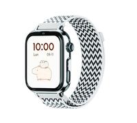 SaveFamily SaveWatch Plus 2 | Reloj Inteligente Niño con Localizador GPS, Llamada, Vídeo, Whatsapp, Spotify, App Store | SIM Incluida - Esfera Plata y Correa de Tela Zigzag