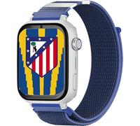 SaveFamily SaveWatch Plus 4G Edición Atlético de Madrid | Reloj Inteligente Niño con Localizador GPS, Llamada, Vídeo, Whatsapp, Música, Bluetooth, App Store | SIM Incluida - Correa de Tela Azul
