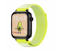 SaveFamily SaveWatch Plus 4G | Reloj Inteligente Niño/a con Localizador GPS | SIM Incluida, Con Llamada, WhatsApp, Vídeo, Bluetooth, Música y App Store, Esfera Negra y Correa de Tela Amarilla
