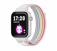 SaveFamily SaveWatch Plus 4G | Reloj Inteligente Niño con Localizador GPS, Llamada, Vídeo, Whatsapp, Música, Bluetooth, App Store | SIM Incluida - Esfera Blanca y Correa de Tela Unicornio