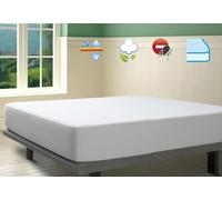 Savel - 2 en 1 Impermeable y Transpirable sábanas de Rizo de algodón y Protector de colchón 135 x 190/200 cm