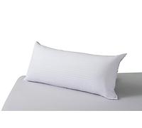 Savel - Funda de Almohada Cutí 100% algodón con Cremallera | 40 x 80 cm | Protector de Almohada de Algodon listado Transpirable. Tejido de Raso labrado Suave y Absorbente.