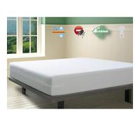 Savel - Funda de Colchón con Tratamiento Antiácaros Impermeable y Transpirable | (135 x 190/200cm) | Altos hasta 30c Blanco