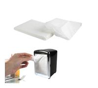 Saveur & dégustation CMKA1210 Set 100 SERVILLETAS 12,5x8 CM KA1210, Papel, Blanco, 8 x 12,50 x 0,20 cm
