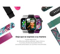 SaveWatch Plus 2 - Reloj inteligente para niños con GPS, llamadas y control parental - SaveFamily - Seguridad y comunicación avanzada Esfera negra - F