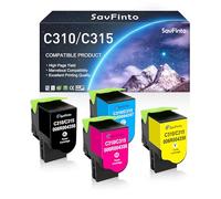 SavFinto Cartucho de tóner C310/C315 de repuesto para Xerox C310 C315 006R04356 006R04357 006R04358 006R04359 compatible con Xerox C310 C310DNI C310DNIM C31559 C315. Impresora DNI (paquete de 4)