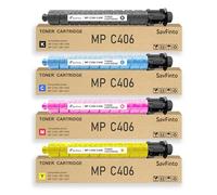SavFinto MP C406 MP C307 MP C407 MP C306 Cartucho de tóner MPC406 MPC307 842091 842092 842093 842094 Repuesto para Ricoh MP C307 MP C407 MP C406 MP C306 Impresora (17) 000 páginas de alto rendimiento
