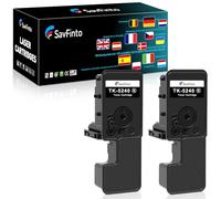 SavFinto TK-5240 Cartuchos de tóner Negro de Repuesto para Kyocera TK5240 TK 5240K 1T02R70NL0 Compatible con Kyocera Ecosys M5526cdw M5526cdn P5026cdw P5026cdn (2 Negro)