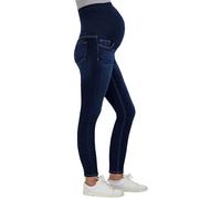 Savi Parker Jeans de Maternidad para Mujer sobre el Vientre - Ropa de Embarazo para Todas Las Estaciones, Pantalones de Maternidad - Entrepierna de 29 Pulgadas, Lavado Oscuro, X-Large