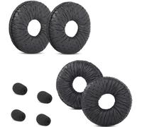 Savi W720-M - Almohadillas de repuesto compatibles con Plantronics Savi W710, W720, W410, W420, accesorios para auriculares de oficina, color negro