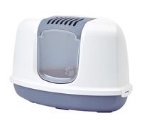 SAVIC Bandeja para Gatos Nestor Corner Azul-Blanco 58 ,5x45, 5 CM Con Filtro