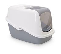 SAVIC Bandeja para Gatos Nestor Gris 56x39x38, 5cm Con Aktivkohle-Filter