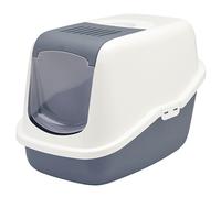 SAVIC Bandeja para Gatos Nestor Steinblau-Weiß, 56x39x38, 5CM, Con Asa & Filtro
