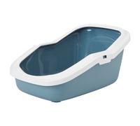 SAVIC Caja De Arena 56x39cm Color Azul Con Borde Para Gatos