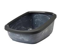 SAVIC Caja De Arena Jumbo Mármol 67,5x48,5cm Gris/Blanco Extra Grande