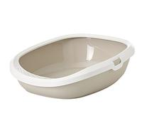 Savic Inodoro para Gatos Gizmo Medium Moca/Blanco 44 x 35,5 x 12,5 cm