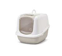 Vadigran caja de arena para gatos "NESTOR JUMBO" moka - blanco 66,5 x 48,5 x 46,5 cm