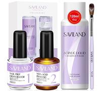Saviland - Kit De MonóMero LíQuido AcríLico - LíQuido AcríLico Para UñAs De 120 Ml Con Deshidratador De UñAs Y Kit De UñAs De Gel Para ExtensióN De UñAs AcríLicas Sin áCido Ph Bond