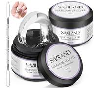 Saviland Pegamento de uñas fijo para prensa en uñas: 2 unidades, 15 g, pegamento de uñas para uñas postizas, pegamento extra fuerte, gel U V, pegamento para uñas postizas, mujeres, salón de casa,