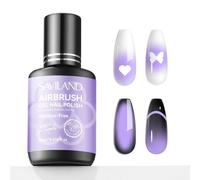 SAVILAND Plus Airbrush Gel Esmalte de uñas sin dilución: 20 ml Lila Gel Esmalte de uñas para aerógrafo Fino Niebla Barniz de uñas sin obstrucción Aceite de ricino VE Pintura no tóxica para pintura de