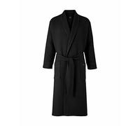 Savile Row The Company London Albornoz tipo kimono de gofres de algodón suave y ligero para hombre - Negro - X-Grande