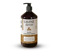 SAVINE DERM Aceite de Almendras Dulces 100% Natural - Antiestrías Embarazo - Hidratante Corporal y Facial - Piel Suave y Elástica - Puro y Vegano - Apto para Masajes y Bebés (1 L)