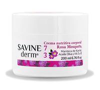 SAVINE DERM Crema Corporal Regeneradora Rosa Mosqueta - Hidratación Intensa y Cicatrización - Previene Estrías y Envejecimiento - Piel Muy Seca - 200ml