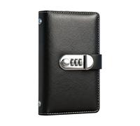 Saving Money Book - Portable Budget Tracker with Lock, 100 Numbered Pocket Folder, Secure Privacy Vault Mechanism, Systematic Wealth Building Assistant, Money Management for Personal Use