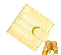 Savings Book - 11.5×11cm 30 Envelope Magnetic Buckle Money Saving Challenge Budget Book A8 Financial Planner Notebook With Coin Envelopes Portable Wallet | For Office School