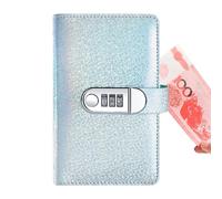 Savings Challenge Binder - Carpeta de ahorro de dinero, 100 sobres, planificador presupuestario, carpeta de ahorro de dinero con bloqueo de contraseña para desafíos, hogar, escuela, finanzas