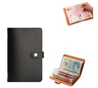 Savings Challenge Book (50 páginas), nuevo desafío de ahorro de dinero de 100 sobres, elegante cartera para ahorrar dinero, presupuesto en efectivo para parejas, oficinas y hogar