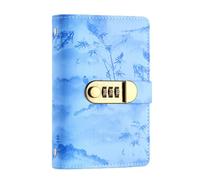 Savings Challenge Book, Envelope Storage Notebook, 4.41x7.01 Inches Expense Tracker with Lock Feature, PU Leather Material, Finance Accessory with Build, Home and Office Use for Students and Adults