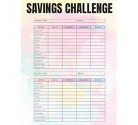 Savings Challenge & Money Tracker Notebook: Monthly Deposit Log Book for Financial Goals, Budget Planning, Saving Money & Building Better Financial Habits